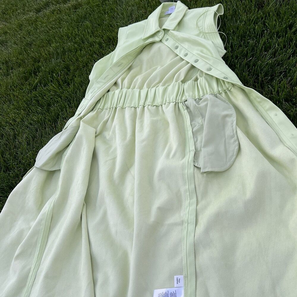 House of Harlow 1960 Light Lime Green Sleeveless Dress - Picture 10 of 14